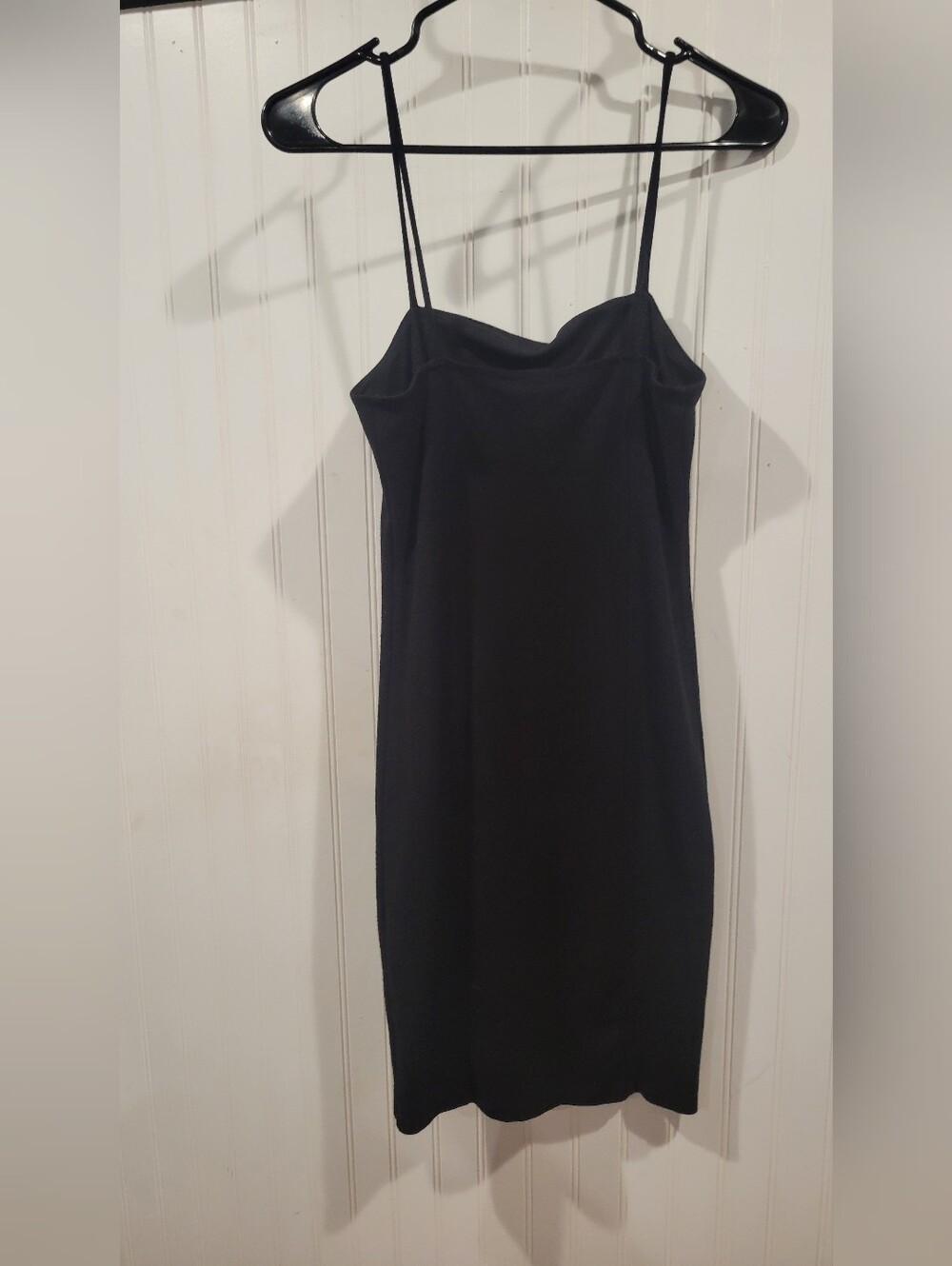 Forever 21 Black Mini Slip Dress with Spaghetti Straps